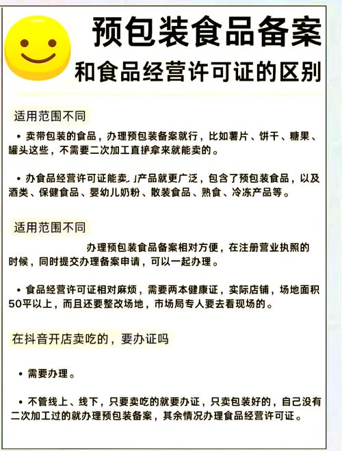仅销售预包装食品 备案与食品经营许可证的区别详解